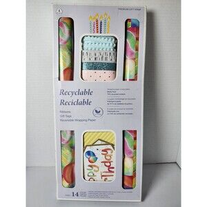 Gift Wrap Set – 14 Pc All-in-One Kit